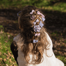 Star flower hairclip hippie fleurie