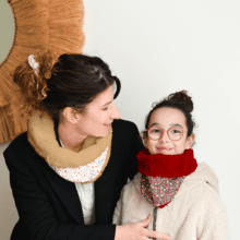 Adult Fur scarf snood douceur des bois
