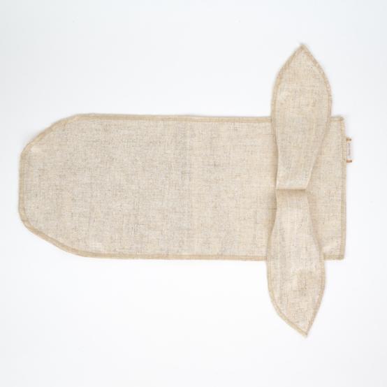 Fuboshiki - Fabric gift pouch for bottles  glitter linen