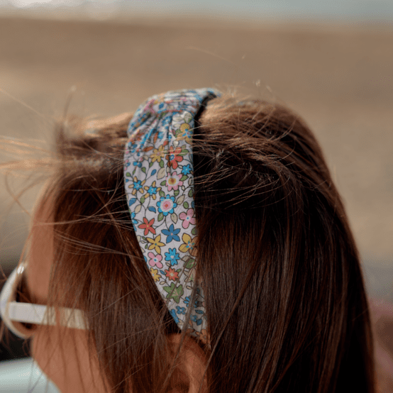 Large Crossed Headband mille et une fleurs