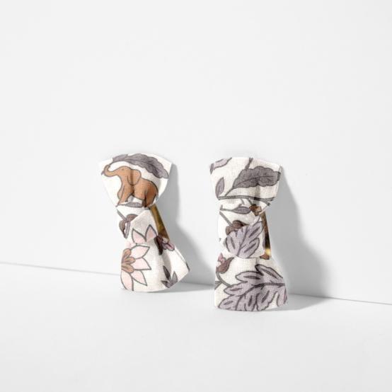 Small bows hair clips rêve de jasmin