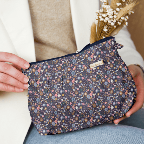 Pleated clutch bag seventies