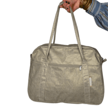 Bowling bag  golden linen