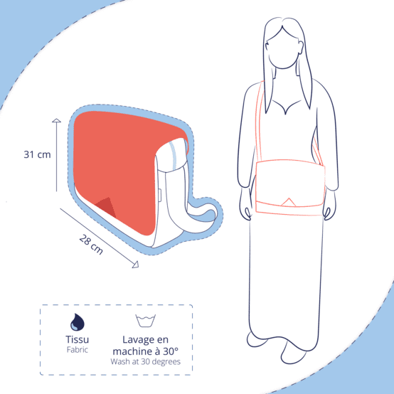 Square flap of saddle bag  purple black sequin