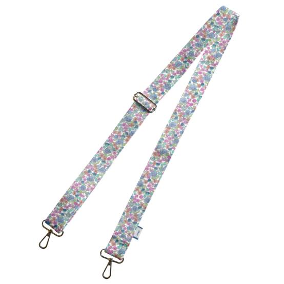 Narrow shoulder strap pastel fleuri