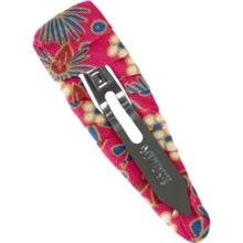 Fabric hair clip badiane framboise