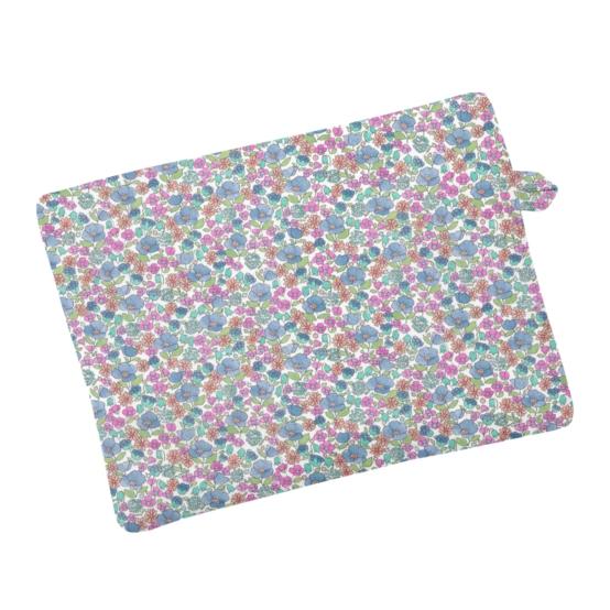 Foldable tote bag pastel fleuri