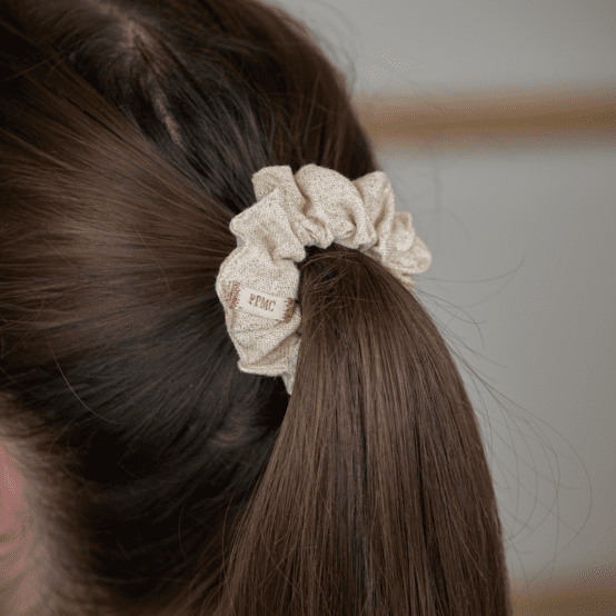 Small scrunchie  glitter linen