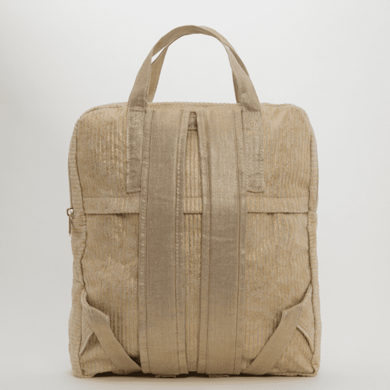 Foldable rucksack Gaby gold large corduroy