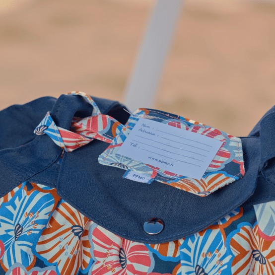 Luggage Tag anémones rayées