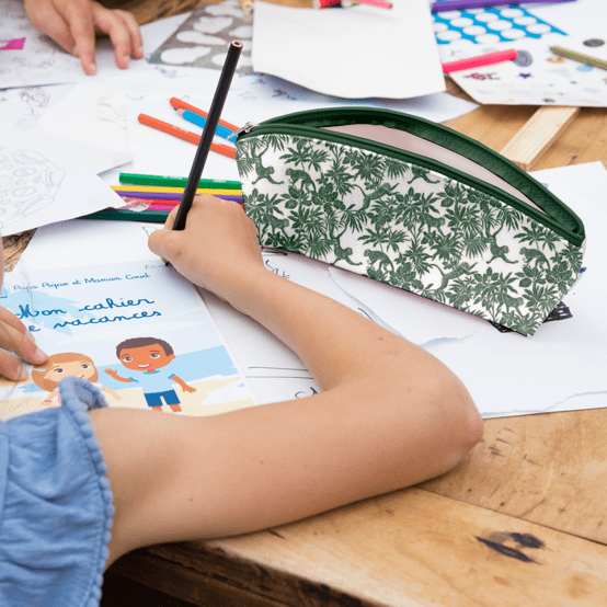 Pencil case jungle vintage