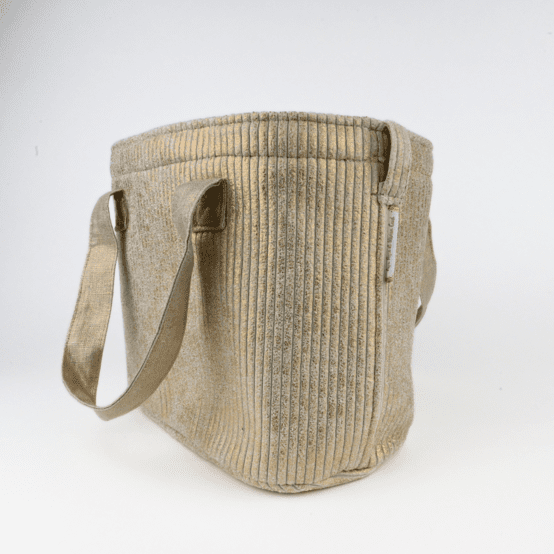 Cooler bag gold large corduroy