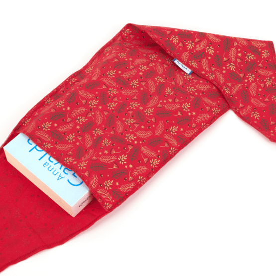 Fupochiki XL (29  x 34 cm) ex2557 christmas mini holly foliage red gold