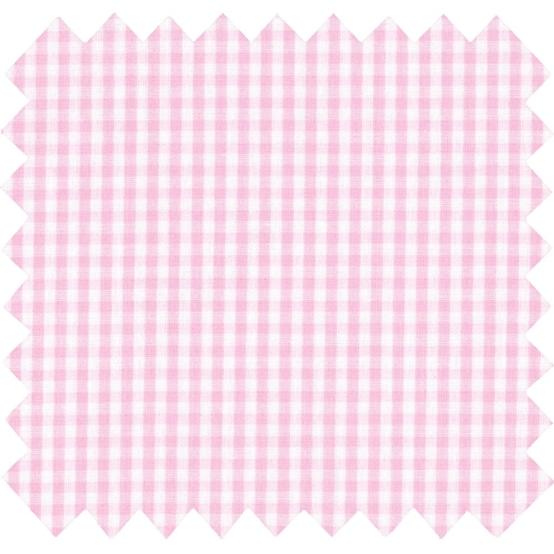 Coupon tissu 50 cm pink gingham