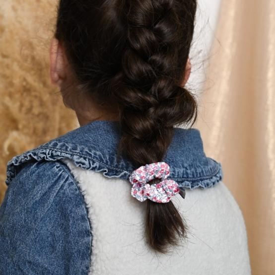 Mini Scrunchie rose grenadine