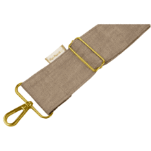 Wide shoulder strap copper linen