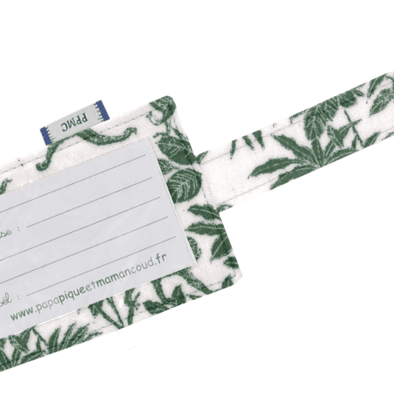 Luggage Tag jungle vintage