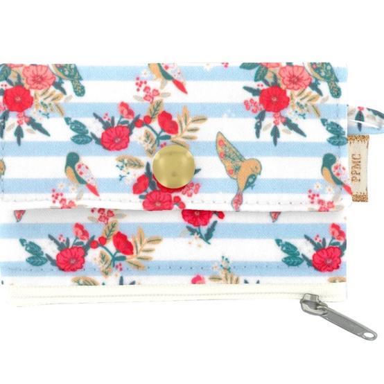 zipper pouch card purse horizons fleuris