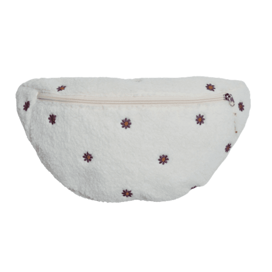 Banana bag moumoute ivoire fleurie