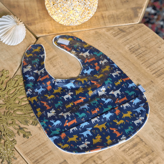 Coated fabric bib copain canin