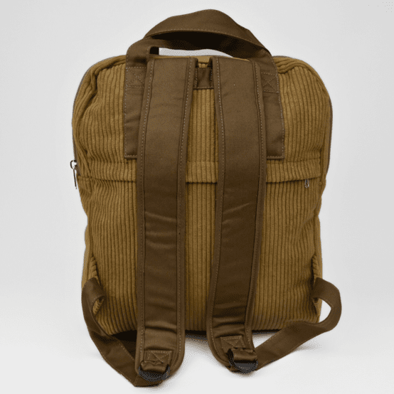Foldable rucksack Gaby brown large corduroy
