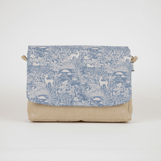 Square flap of saddle bag  toile de biche