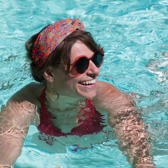 crossed headband calypso