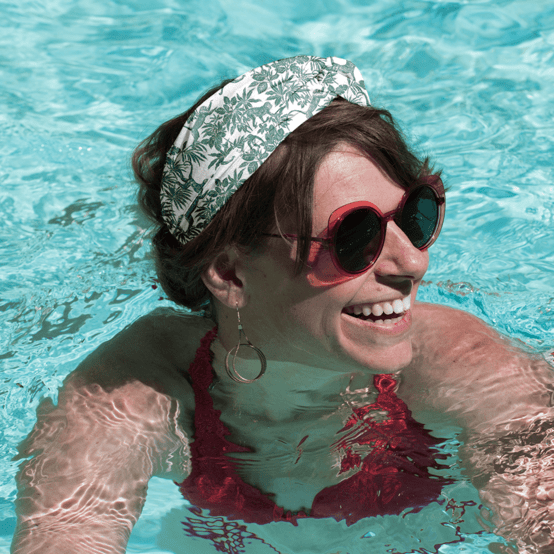 crossed headband jungle vintage