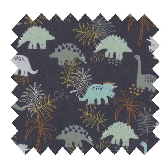35cm coated fabric coupon jurassic dino marine