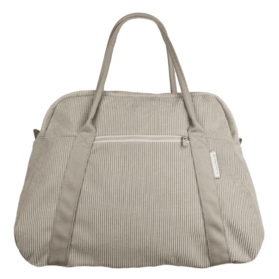 Bowling bag  beige corduroy