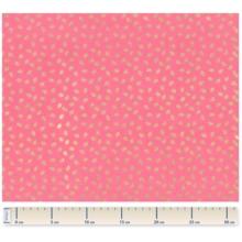 Cotton fabric feuillage or rose