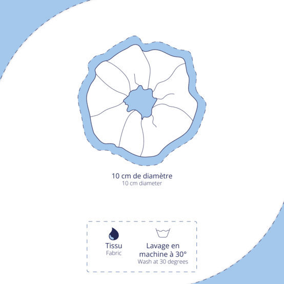 Scrunchie toile de biche