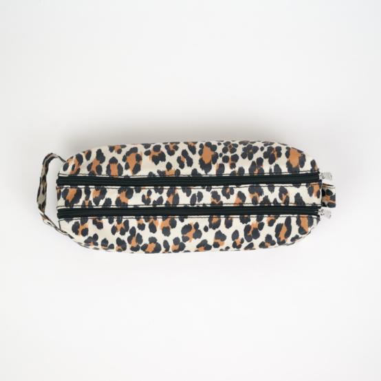 Double compartment school kit leopard