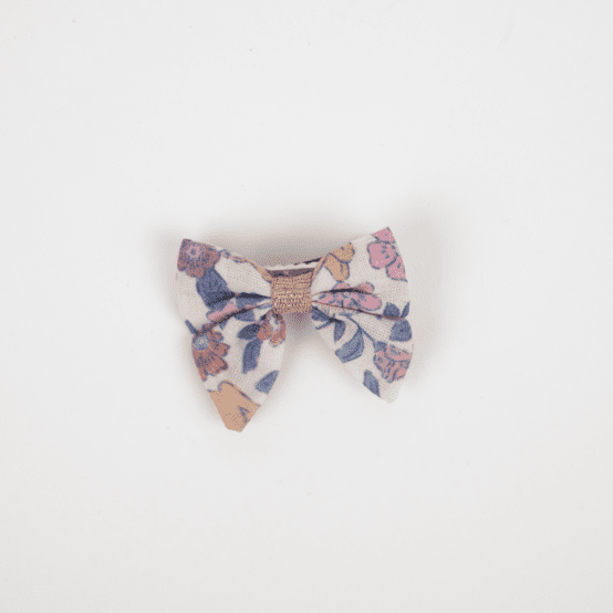 Mini bow tie clip comptine enchantée rose