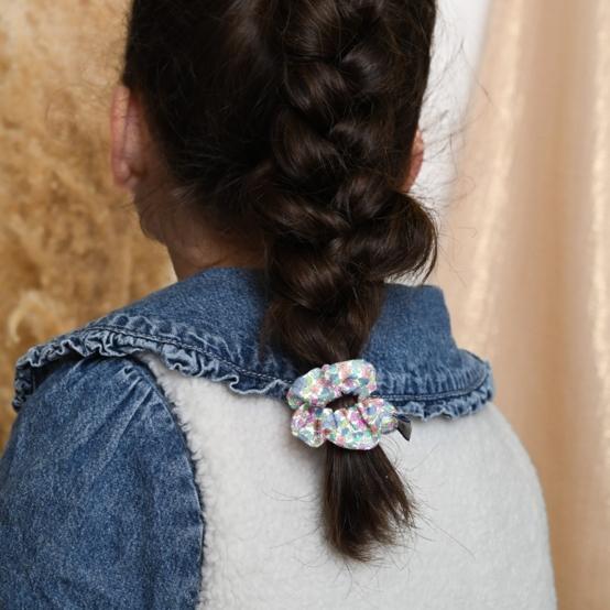 Mini Scrunchie pastel fleuri