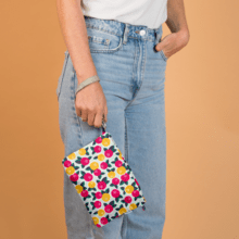 Coton clutch bag agrumes pop