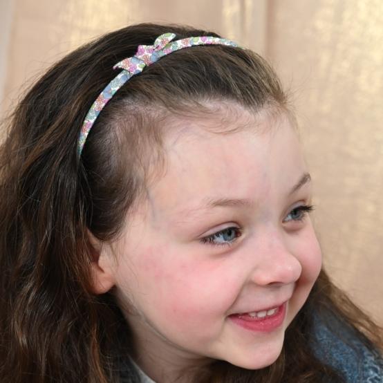Thin headband pastel fleuri