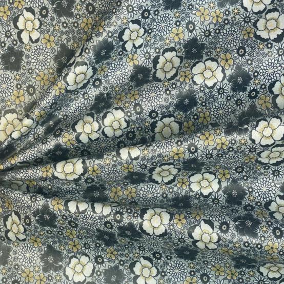 35cm coated fabric coupon ex2578 blue grey lavandula