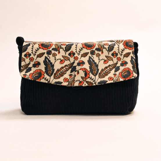 Flap of shoulder bag plumes d'été