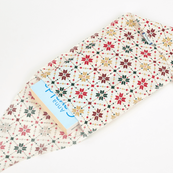 Fupochiki L (22 x 28 cm) ex2318 golden ecru scandinavian geometric