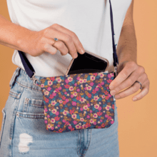 Tiny coton clutch bag hippie fleurie