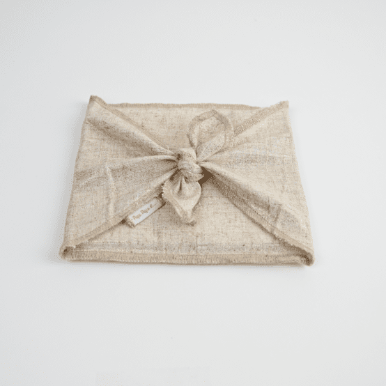 Fupochiki S (14 x 17 cm)  glitter linen