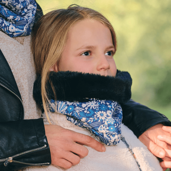 Children fur scarf snood parade royale