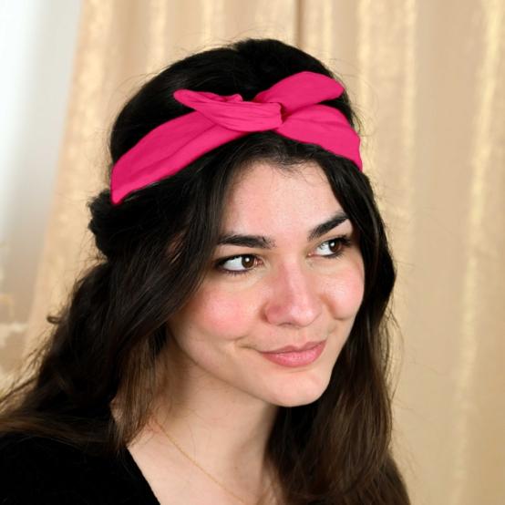 Wire headband retro fuschia