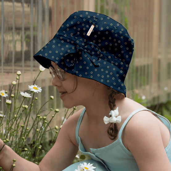 Sun hat adjustable-size T2 bulle bronze marine