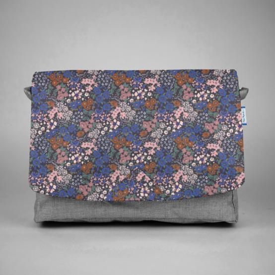 Square flap of saddle bag  monet lilas
