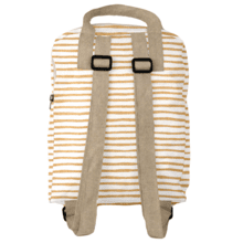 Gaby small backpack rayé or blanc