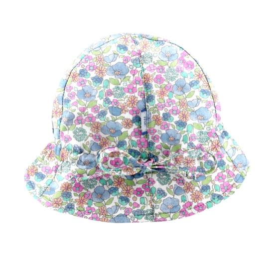 Sun Hat for baby pastel fleuri