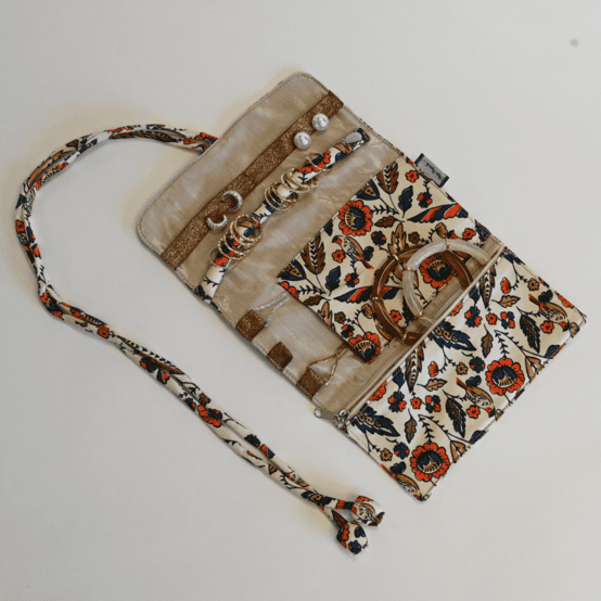 Jewelry pouch plumes d'été