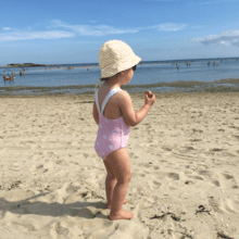 Sun Hat for baby rayé or blanc